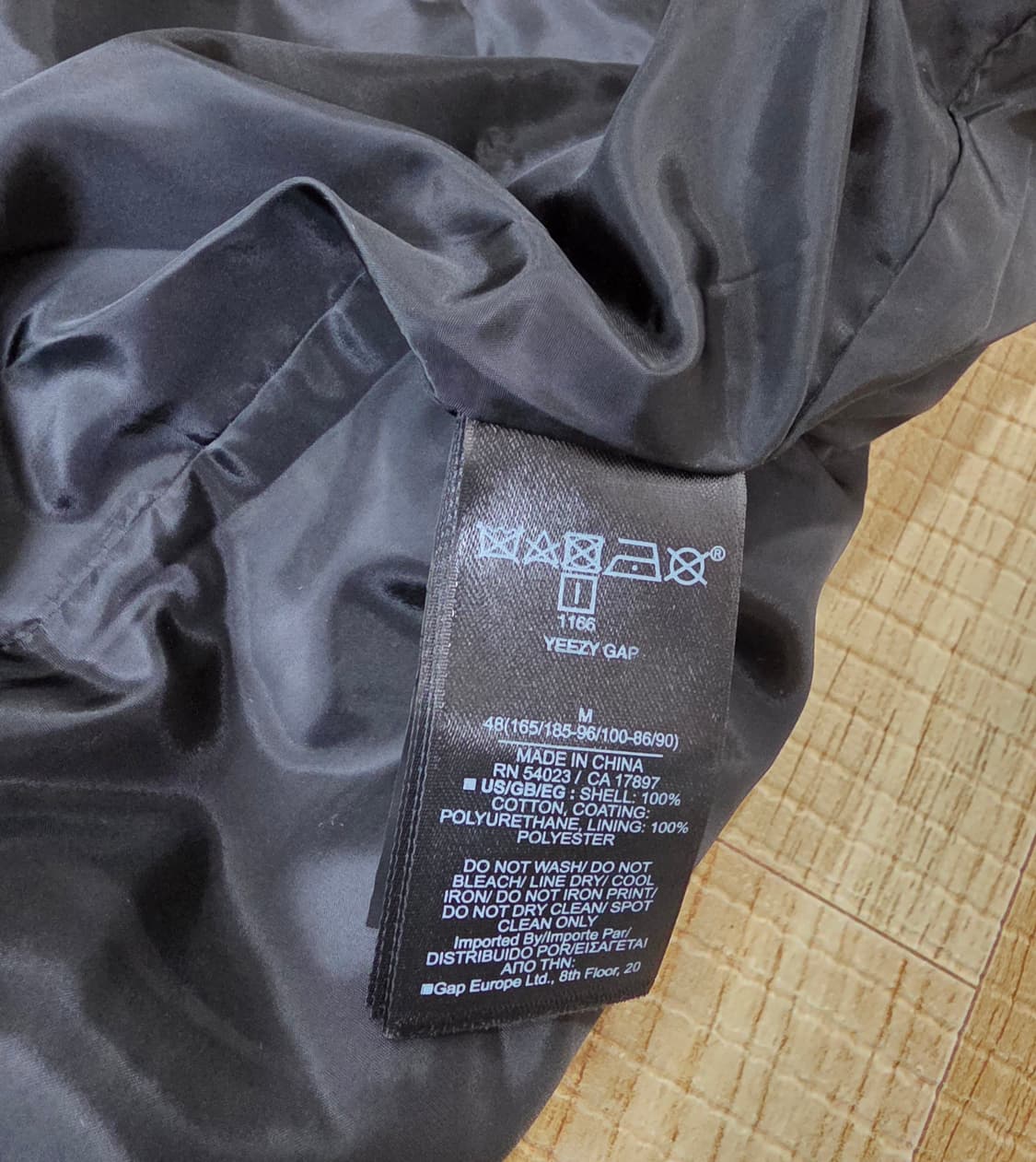 이지 갭 코티드 코튼 라이트 파카 블랙 M 상품이미지6