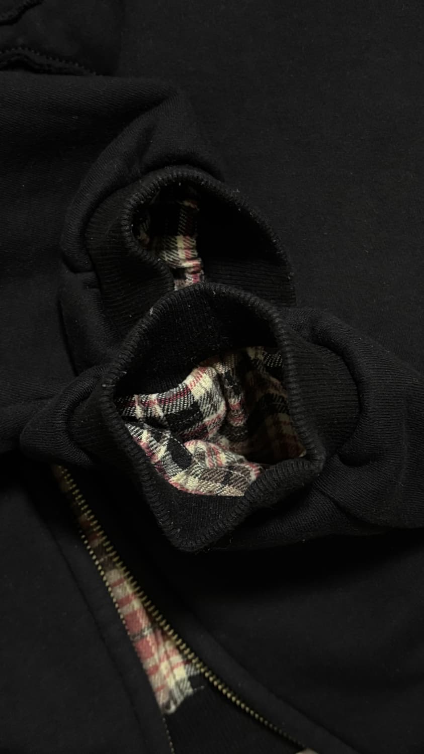 이알티알 리버시블 후드집업 체크 레드 상품이미지4