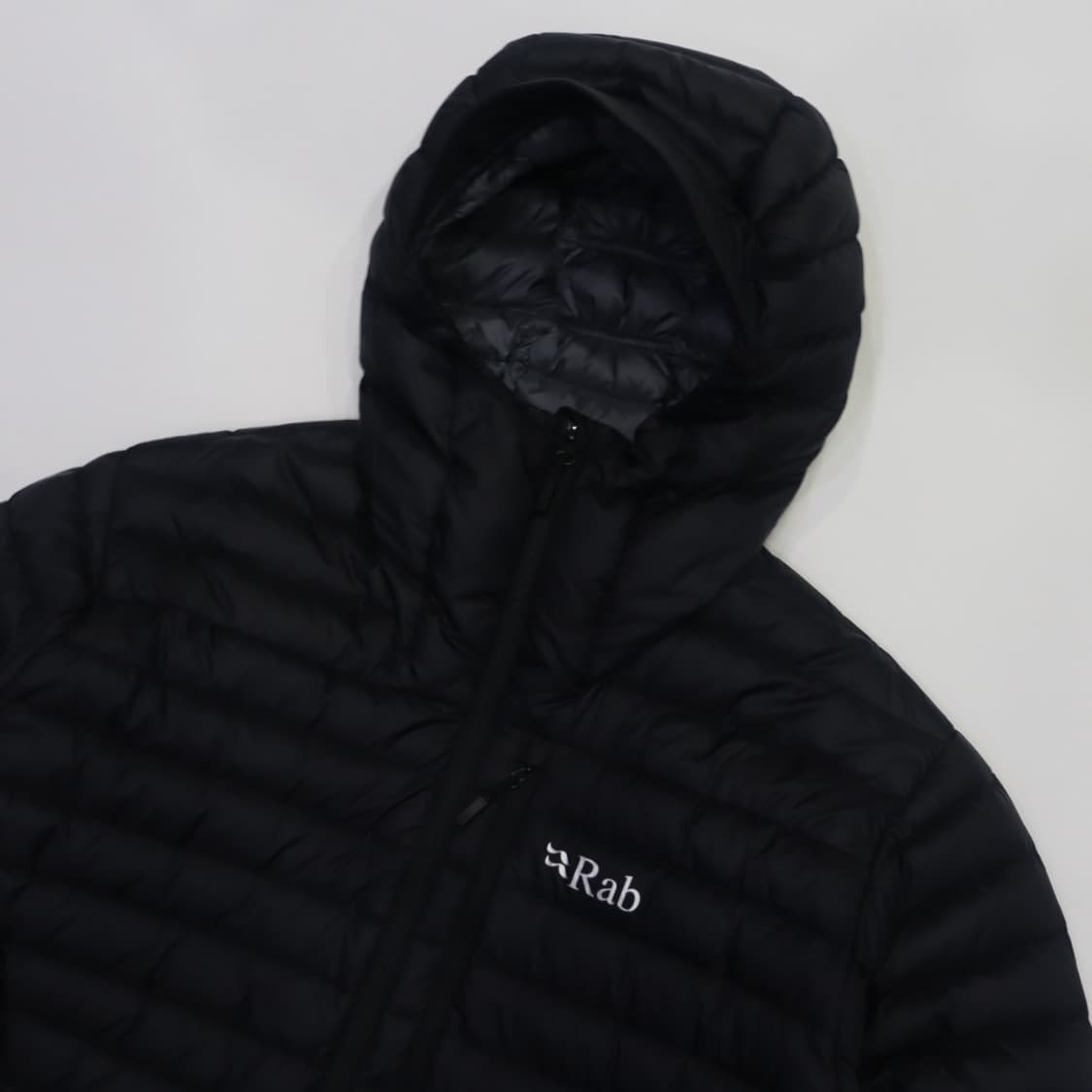 랩 마이크로라이트 알파인 후디 블랙 경량 패딩 상품이미지2