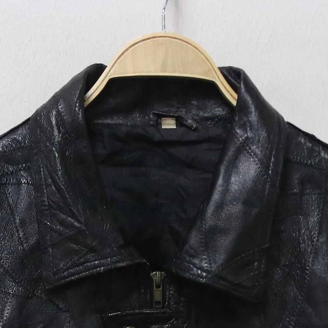빈티지 패치워크 레더 가죽 자켓 62458 상품이미지3