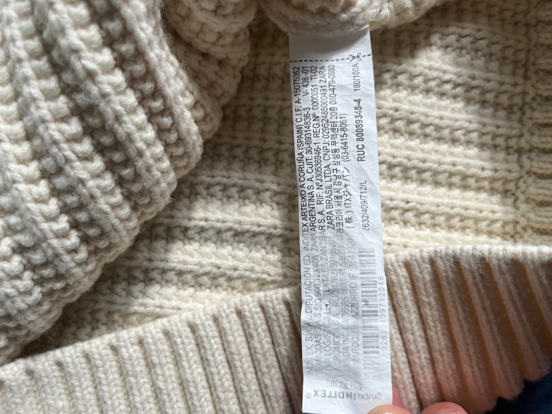 Zara 하프 집업 니트 L 상품이미지5