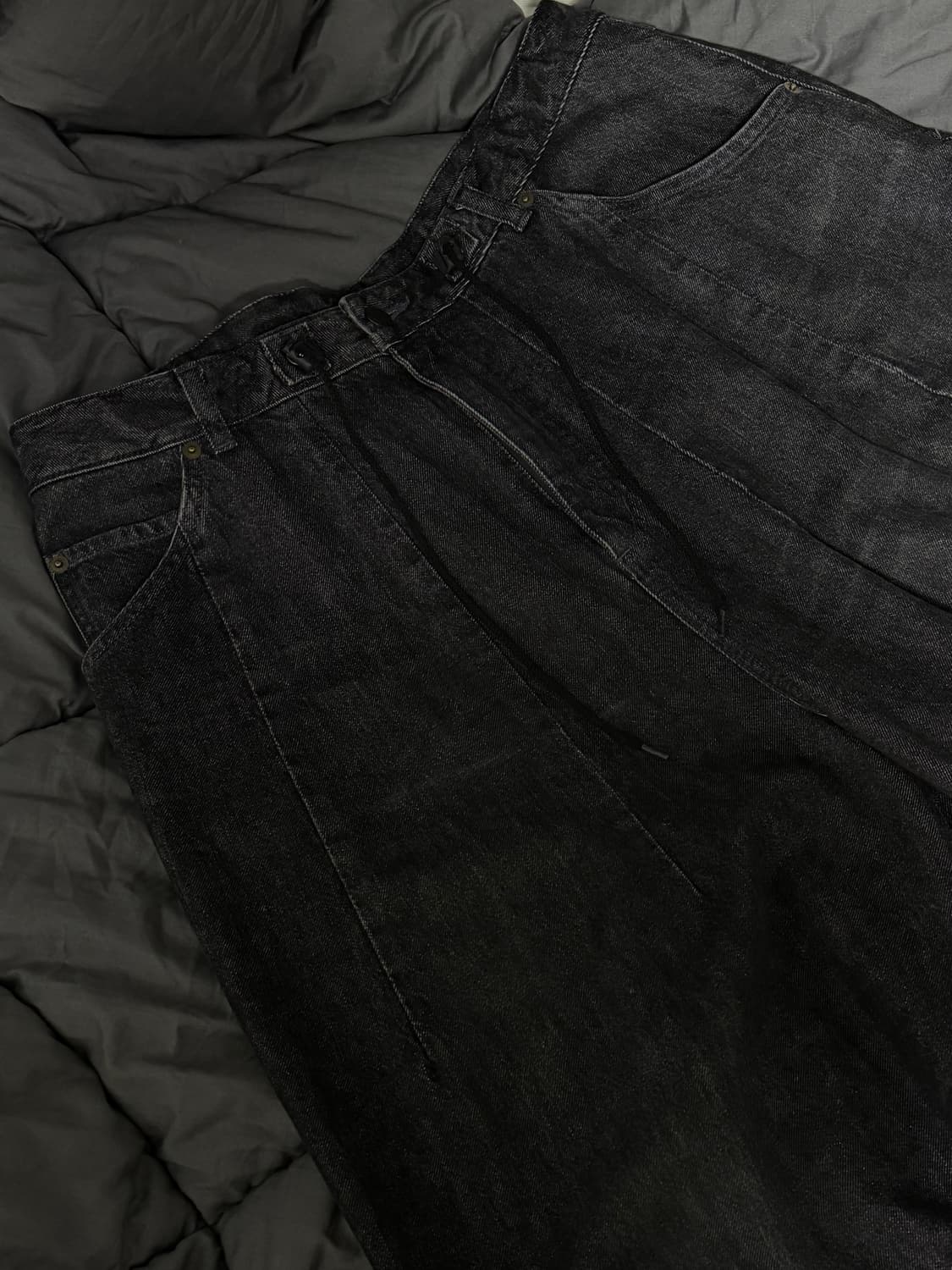 니들스 스튜디오스 11oz H.D 데님팬츠 블랙 M 상품이미지1