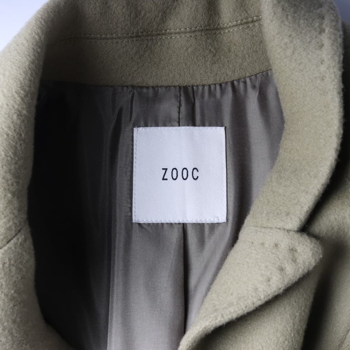 ZOOC 울 100프로 더블 버튼 롱 코트 55 상품이미지7