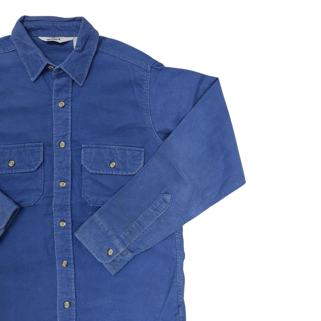 '80s-'90s Woolrich 피치드 코튼 셔츠 상품이미지3