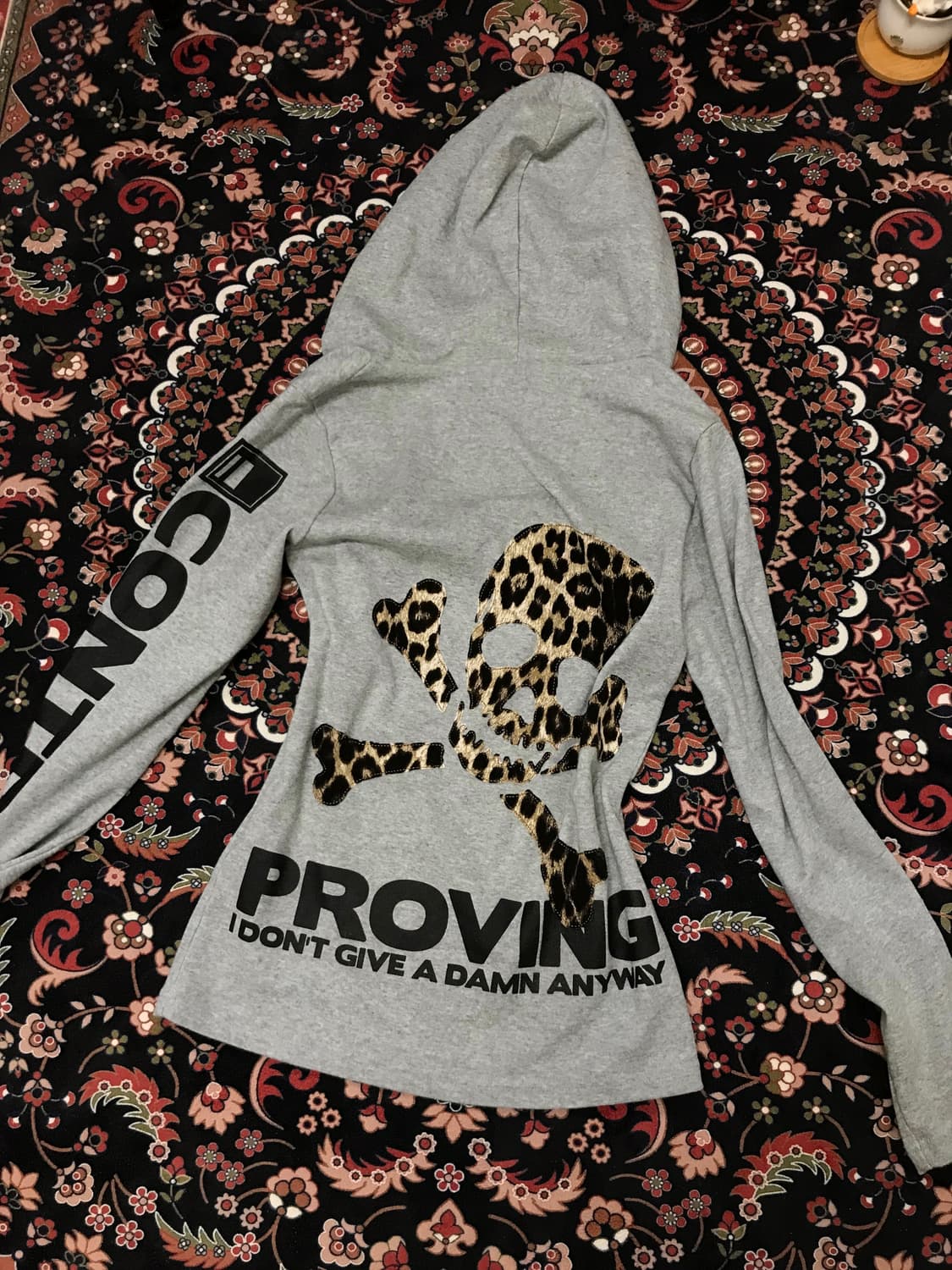 SHAKE SHAKE leopard skull hoodie 상품이미지2