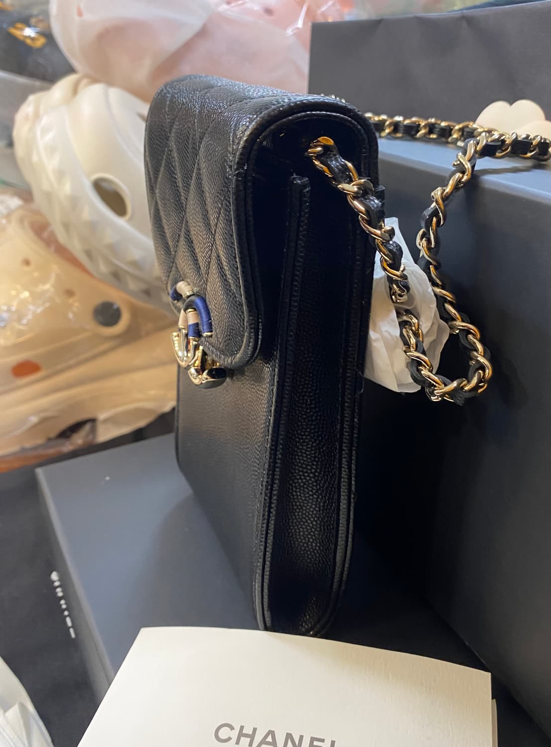 샤넬 폰홀더 (미사용) 판매합니다 상품이미지5