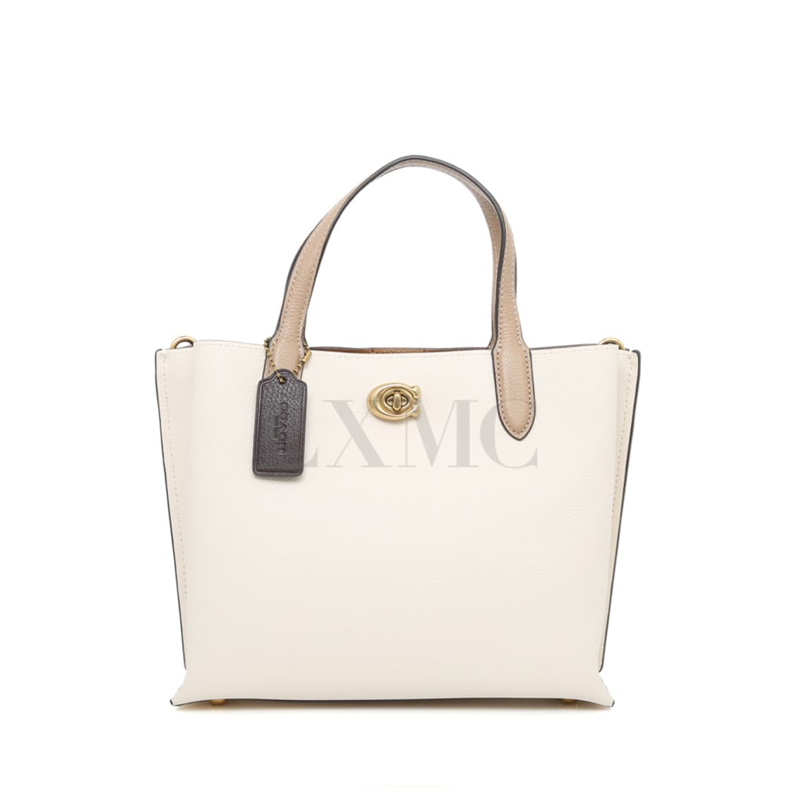 코치 윌로우 토트 24 화이트 컬러블럭 크로스 C8561 상품이미지2