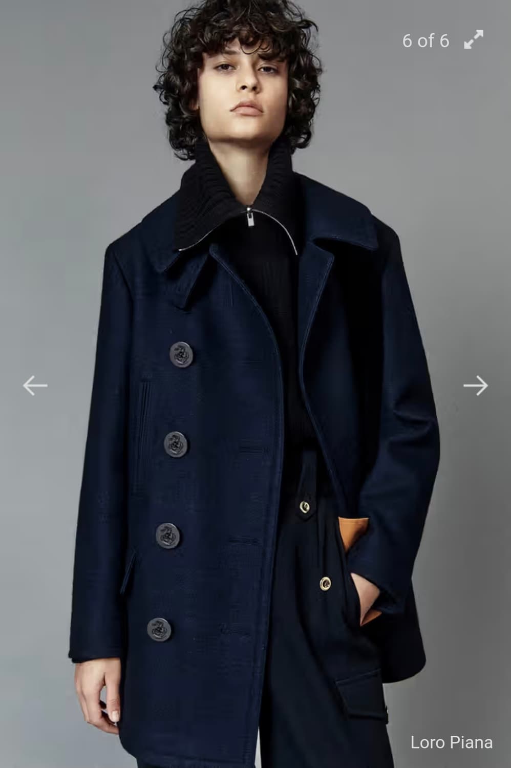 로로피아나 23fw 캐시미어피코트 거의새거 상품이미지1