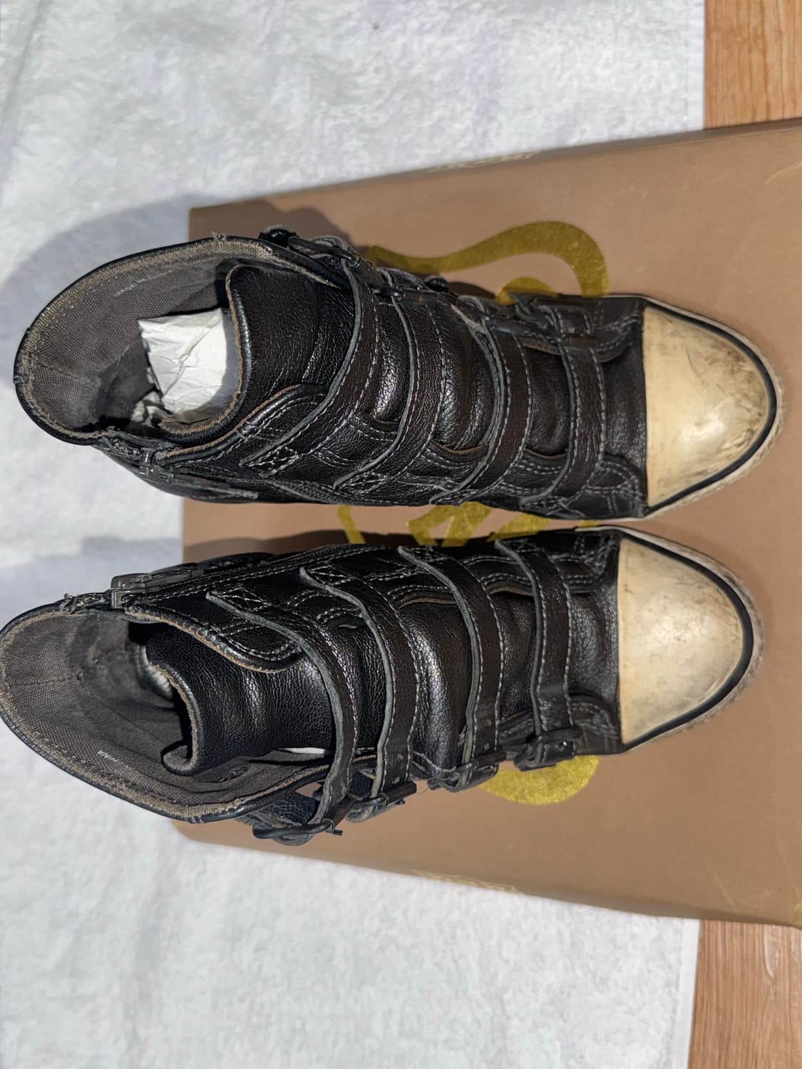 아쉬 메탈블랙 웨지힐 36(235) 상품이미지4