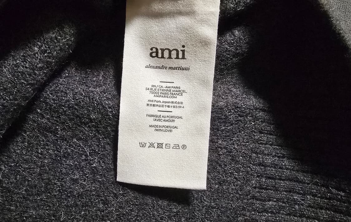 아미 알파카 크루넥 스웨터 인타르시아 니트
그레이 XL 상품이미지4