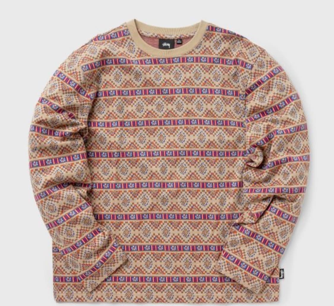 스투시 21ss giza 페어아일 롱슬리브 L 상품이미지1