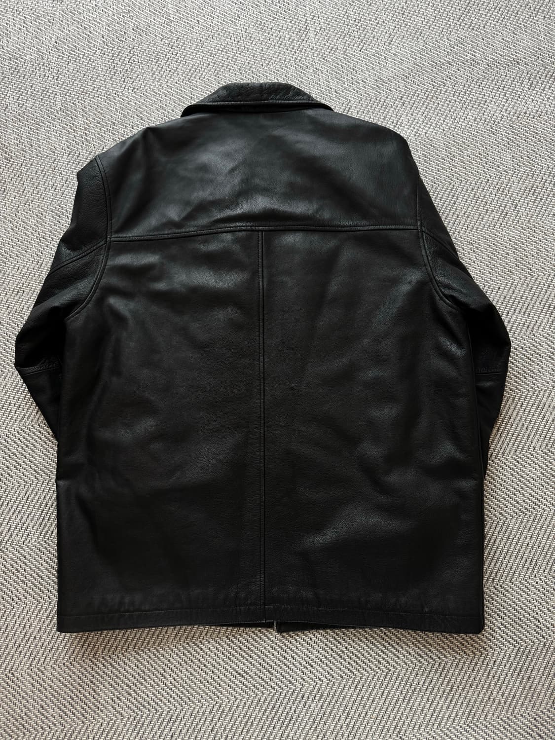 올드 갭 레더 빈티지 카 코트 블랙 XL사이즈 상품이미지4