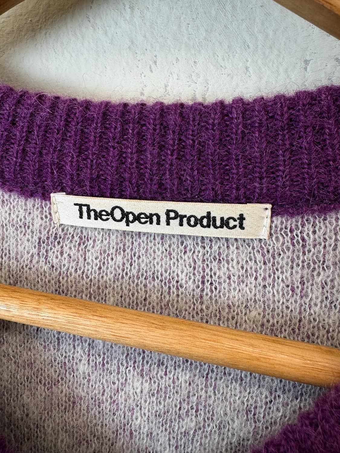 더오픈프로덕트 모헤어 베스트 퍼플 상품이미지6