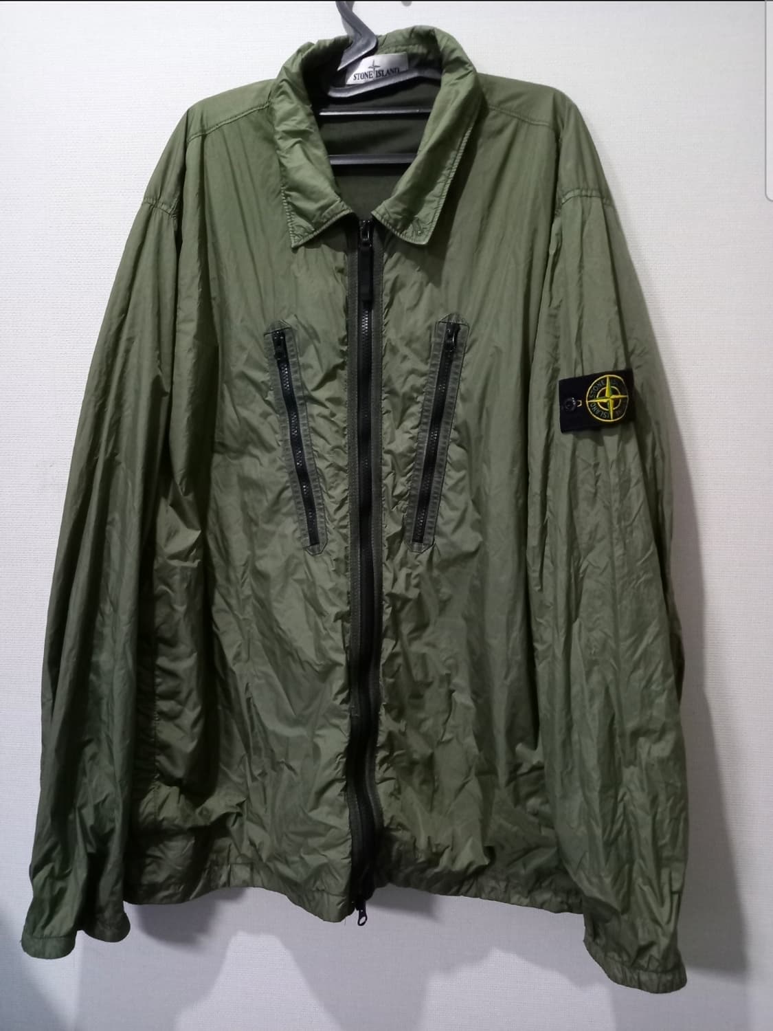 정품 스톤아일랜드 크링클랩스 21FW 바람막이 자켓 115 3XL 상품이미지1