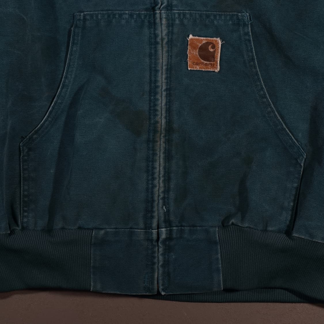 90s 칼하트 USA 틸블루 덕액티브 자켓 상품이미지4