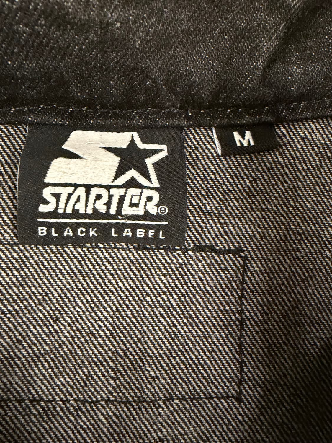 [M]스타터 워싱 흑청데님 하프집업 상품이미지7