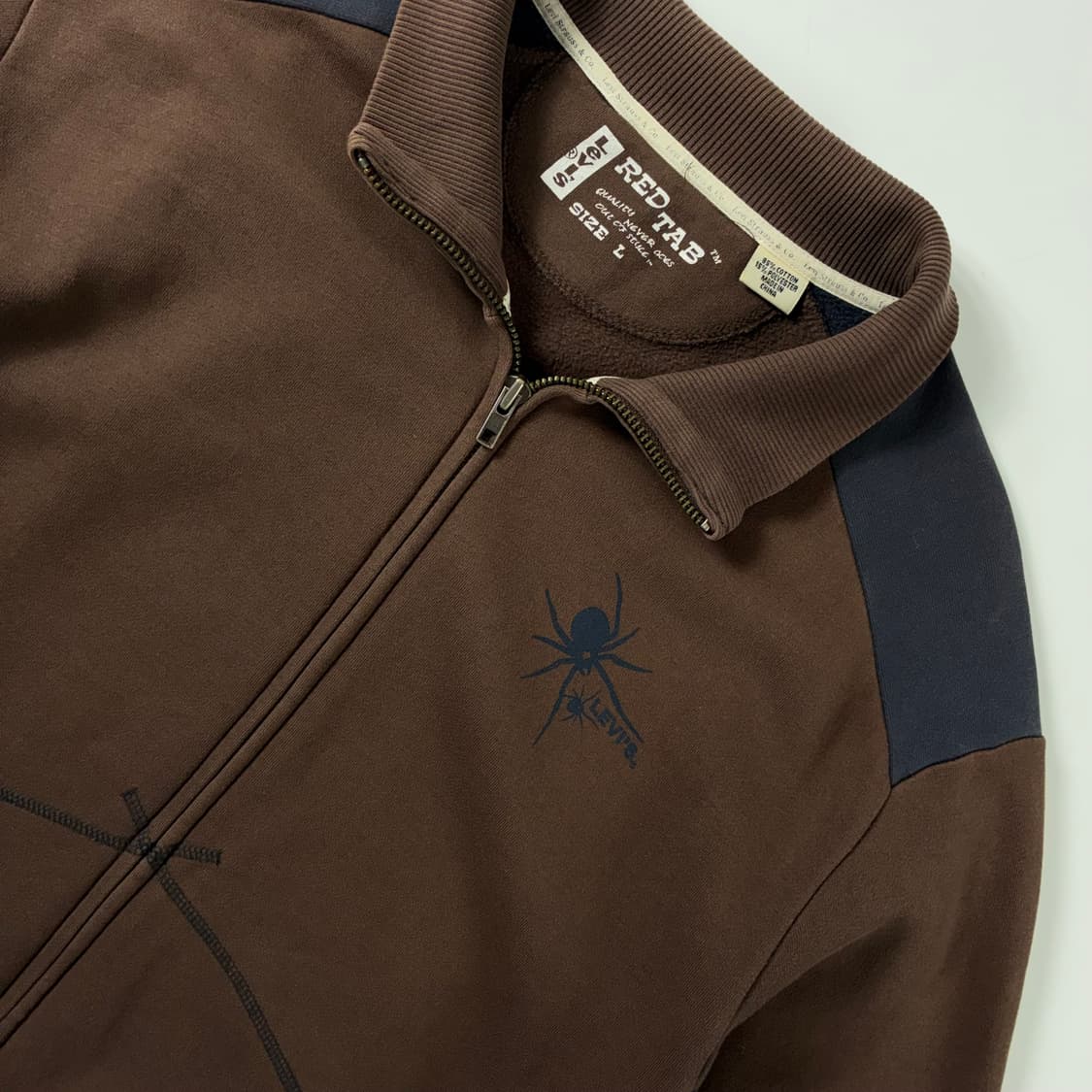 Levi's  리바이스 레드탭 코튼 스파이더 그래픽 브라운 집업  상품이미지3