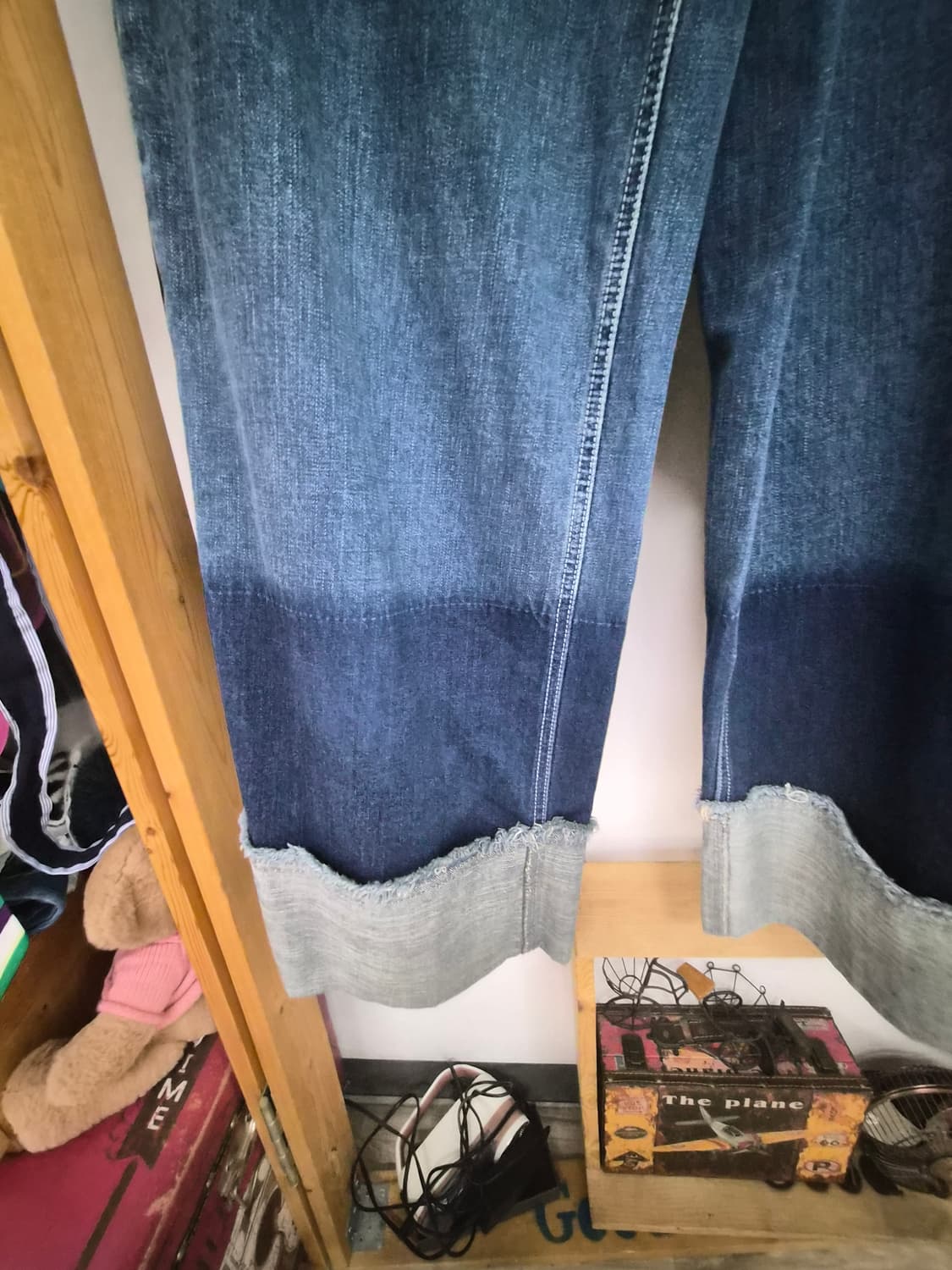 레터링 트렌치점퍼.디자이너 와이드데님 상품이미지8