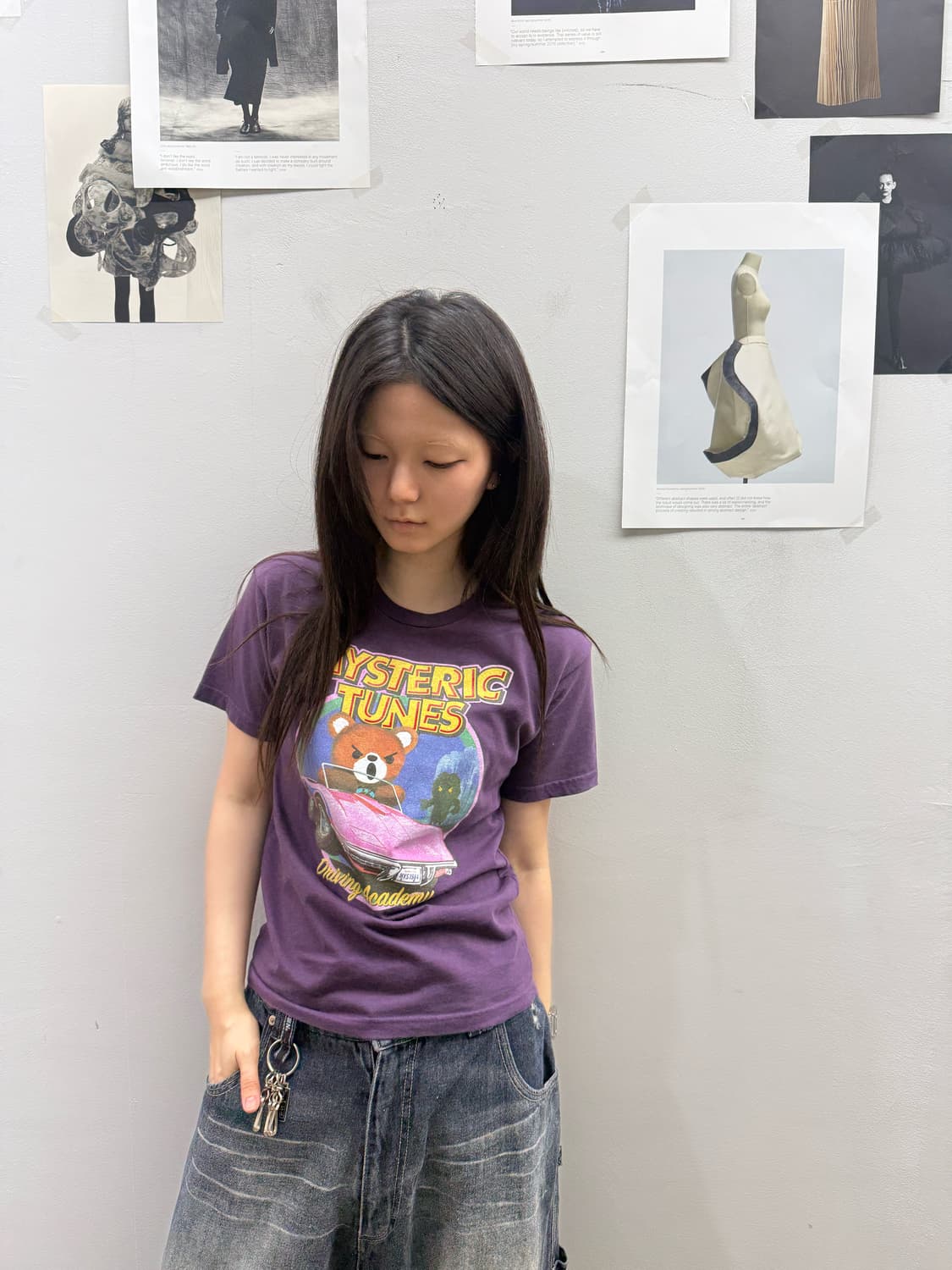 히스테릭 글래머 슬림 실루엣 퍽베어 티셔츠 상품이미지8