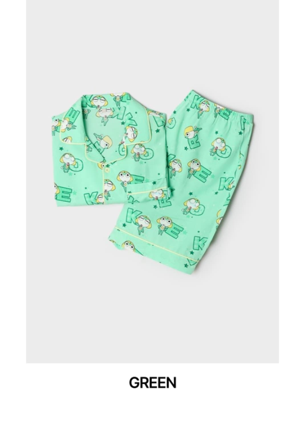 스파오 케로로 잠옷 반팔 m사이즈 상품이미지1