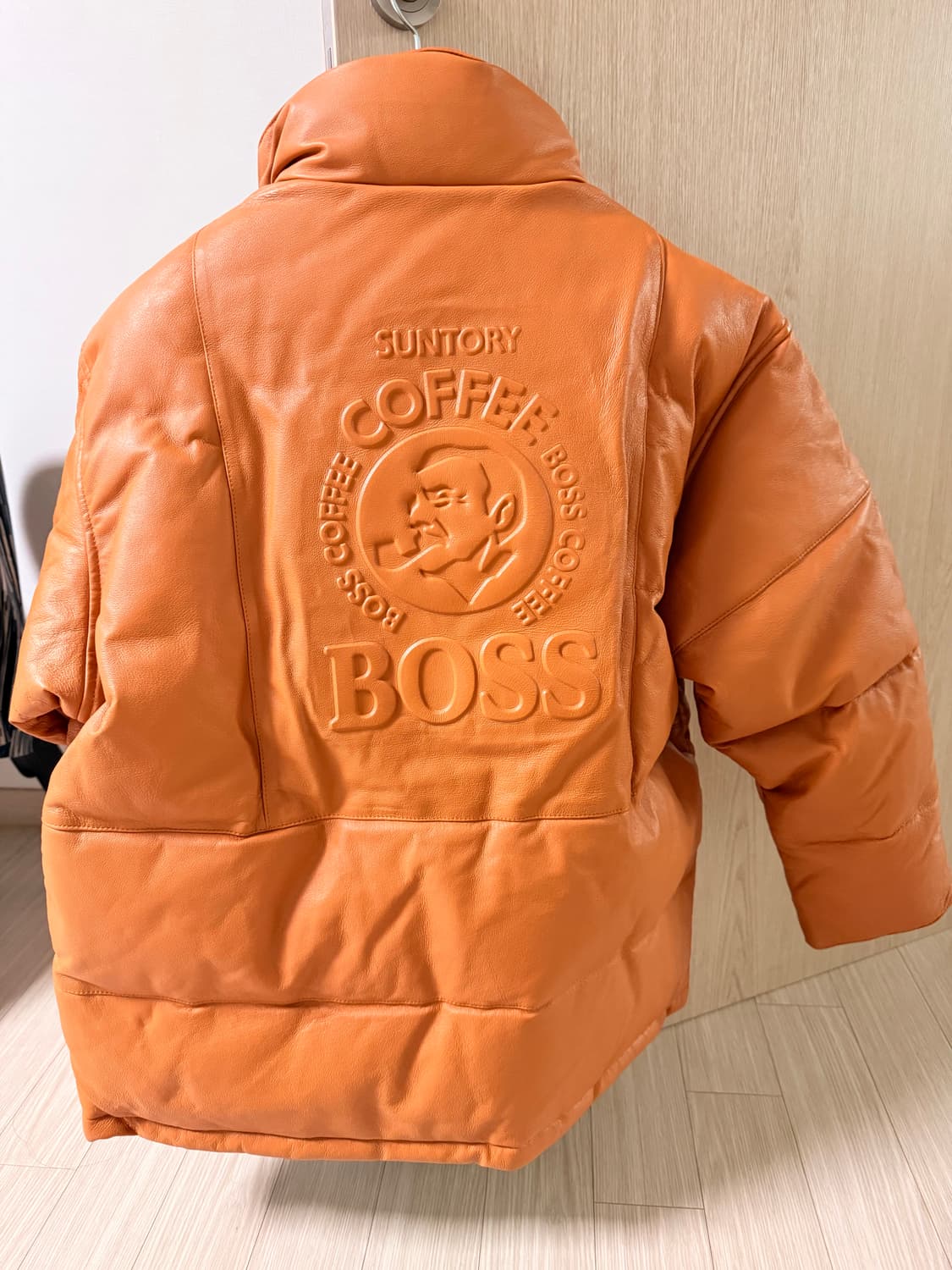 suntory boss coffee 레더 패딩 m사이즈 상품이미지2