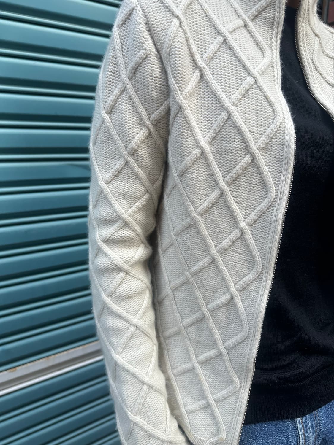 Max Mara pattern detail knit zip-up 상품이미지4