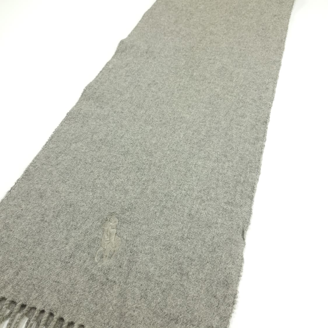 MX126 폴로 랄프로렌 그레이 램스울 목도리 머플러 상품이미지6