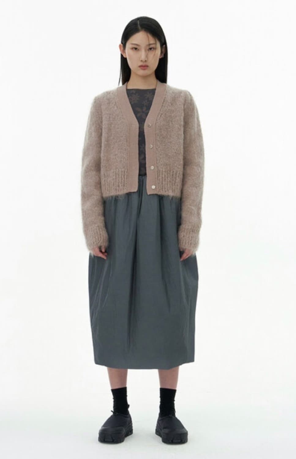 [Amomento] 아모멘토 그랜마 가디건 -핑크 상품이미지2