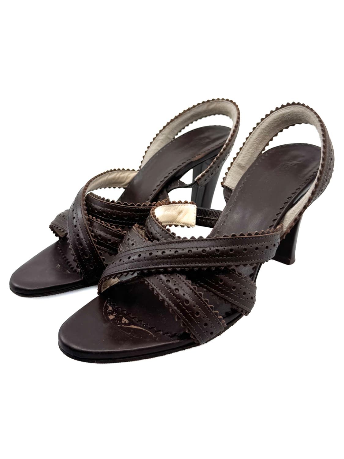 MaxMara Leather Slingback Sandals/ 37 상품이미지1