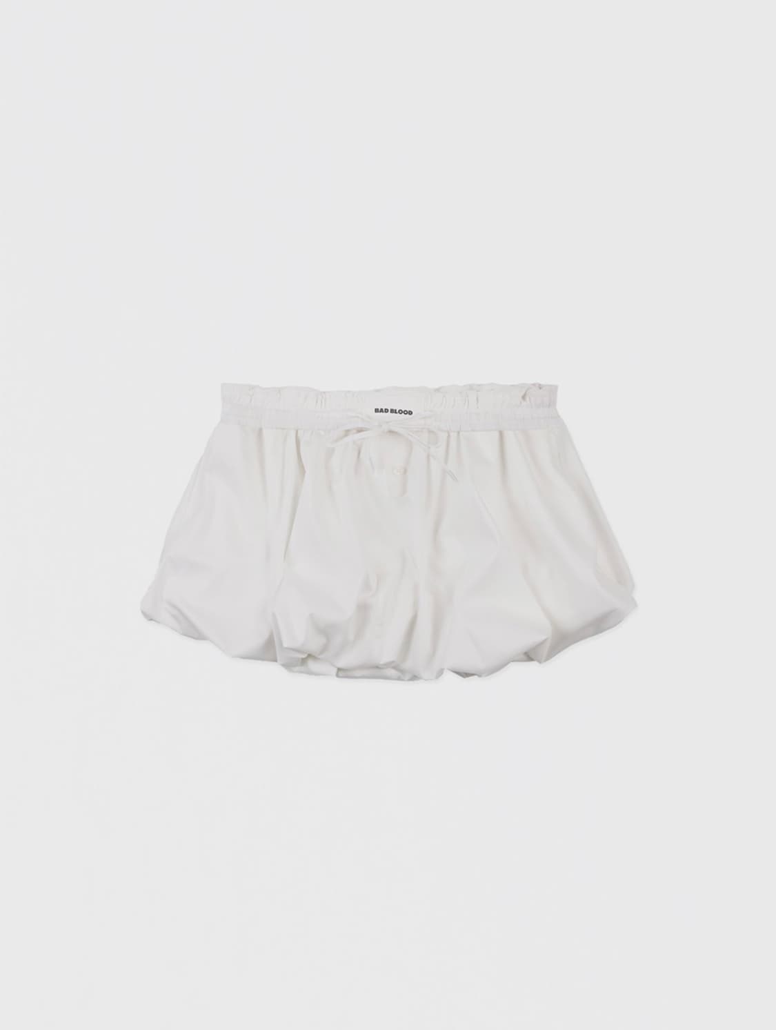 배드블러드) 벌룬 미니 스커트 화이트 S 상품이미지7