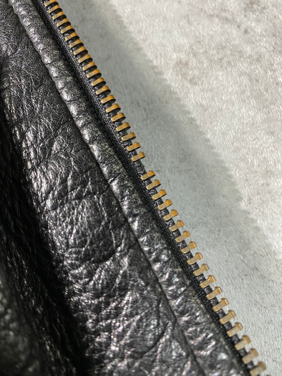 [M] 90s WINLIT 리얼레더 스포츠 자켓 상품이미지4