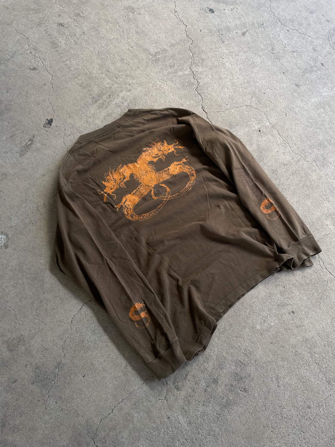 Rare)90s Stussy Vintage Dragon LS 상품이미지6