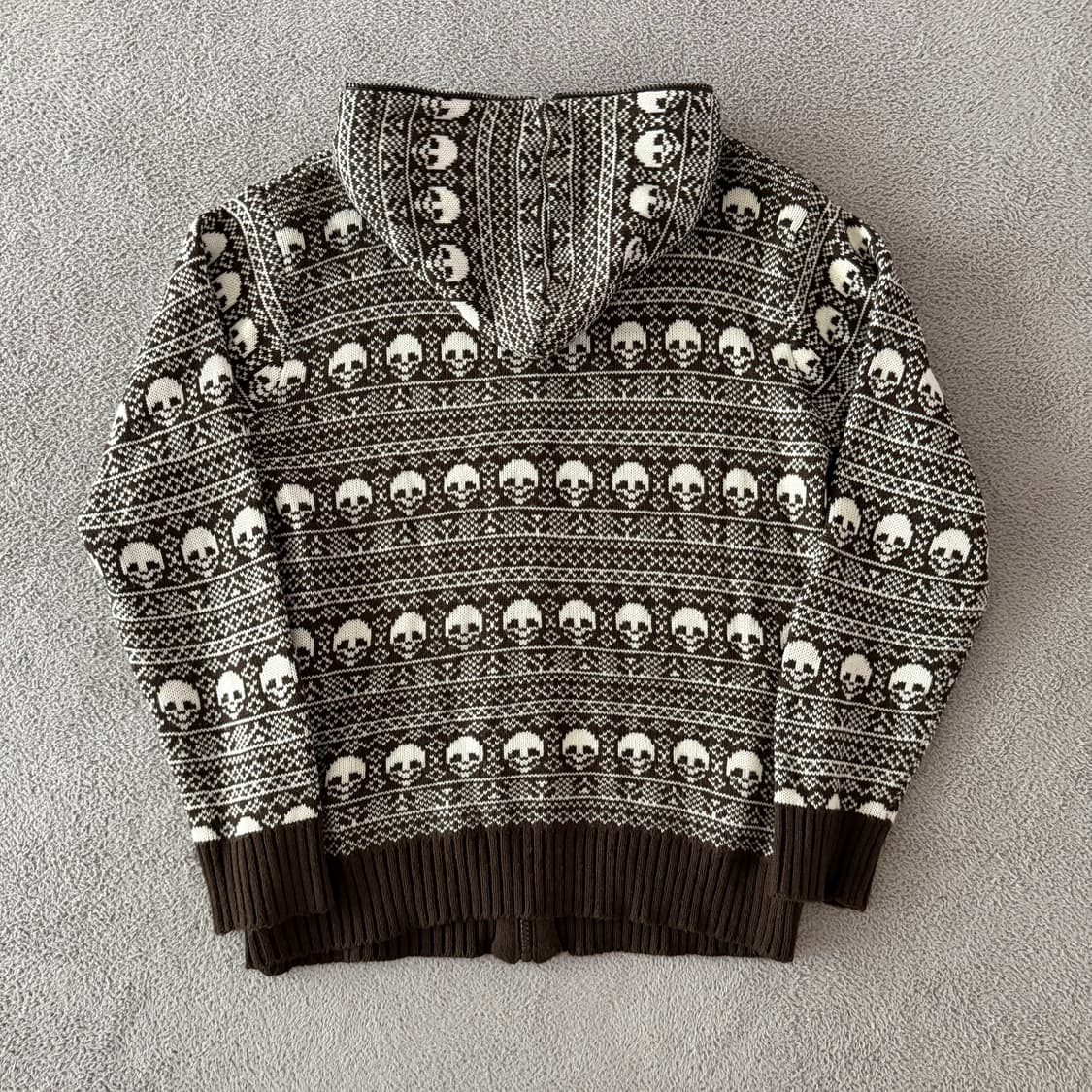 Skull knit hoodie 상품이미지4