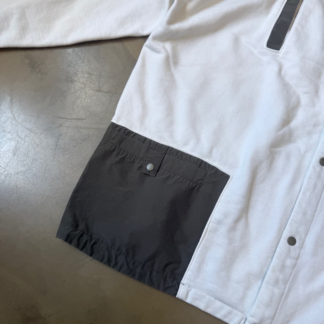 L ~XL 레미 릴리프 스웻셔츠 패브릭 가디건 상품이미지2