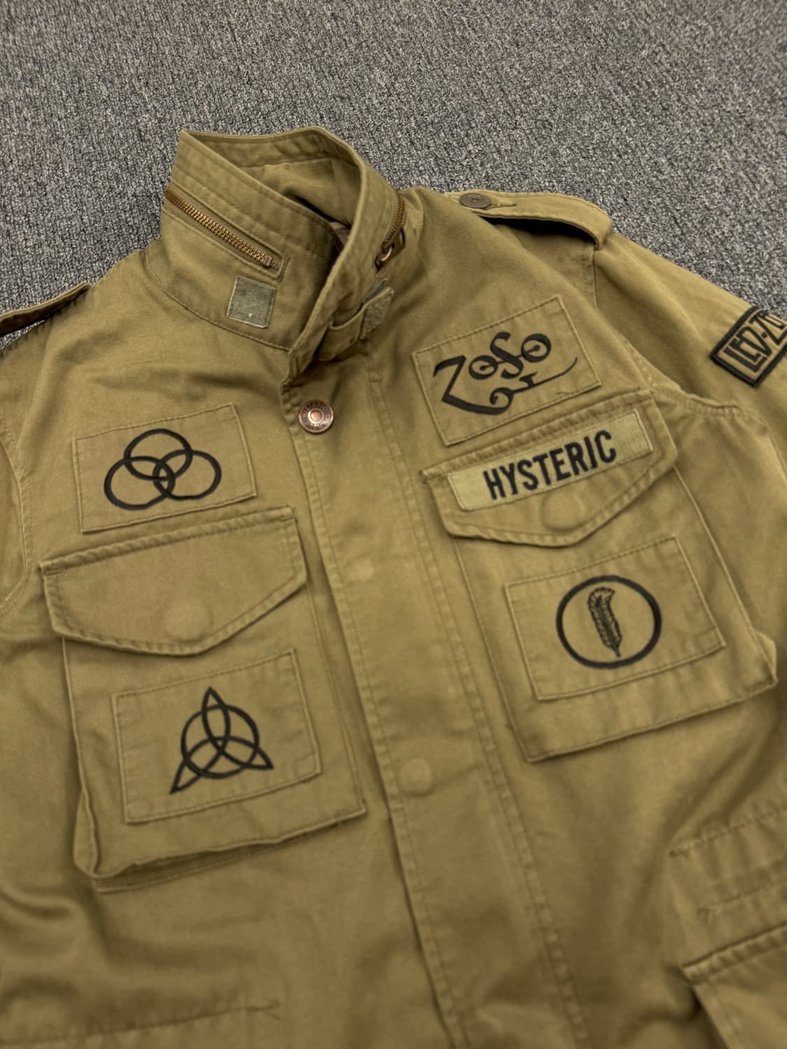 F)히스테릭 글래머X레드 제플린 여성 M-65 자켓 상품이미지5