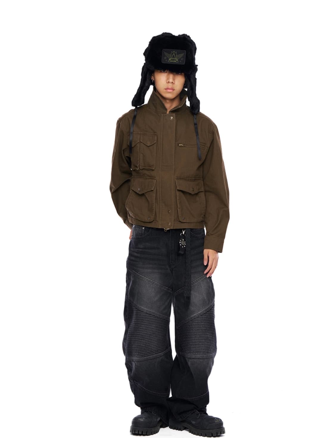 아캄 바이커 데님 팬츠(사이즈2) 상품이미지3