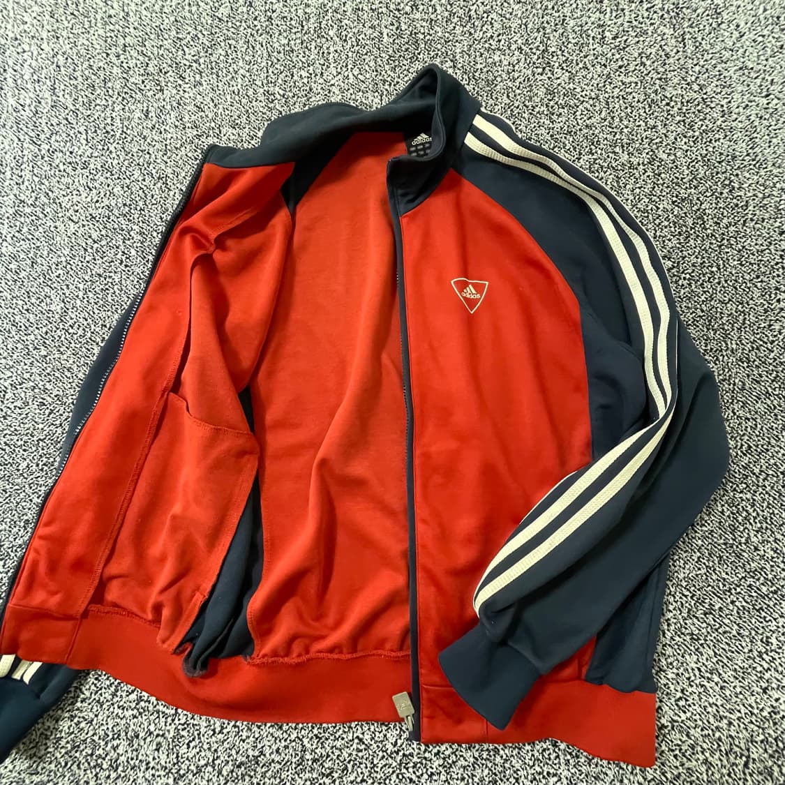 빈티지9. 아디다스 00‘s 네이비 레드 배색 져지 상품이미지3