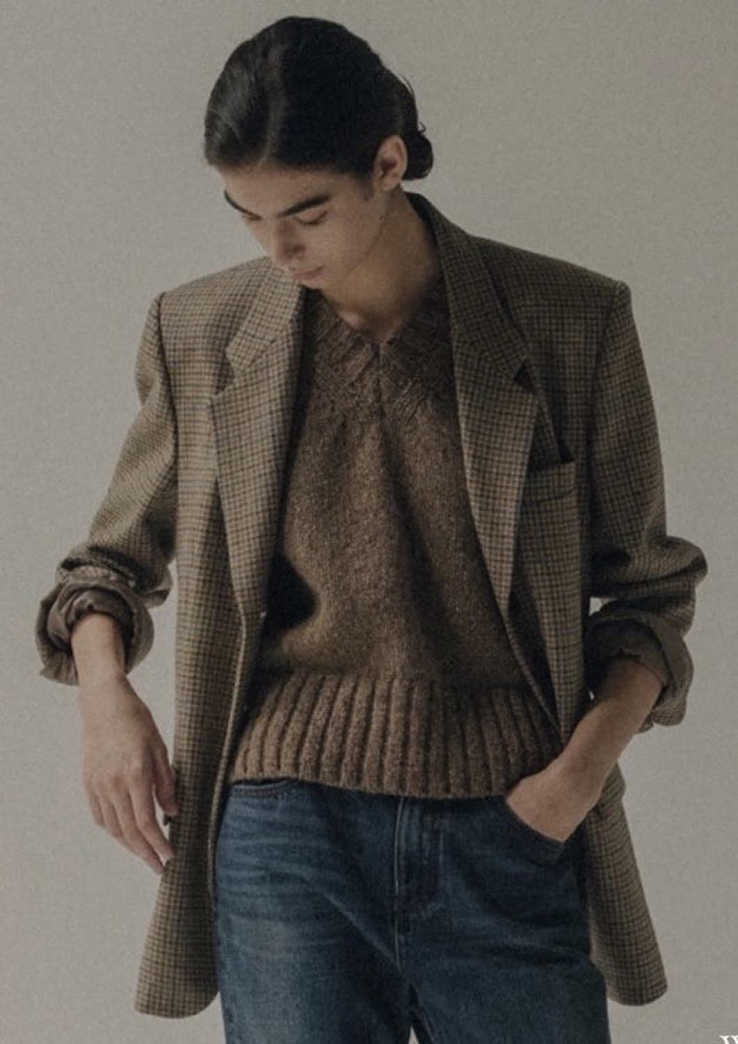 낫띵리튼 체크자켓 lavi single check jacket 상품이미지1