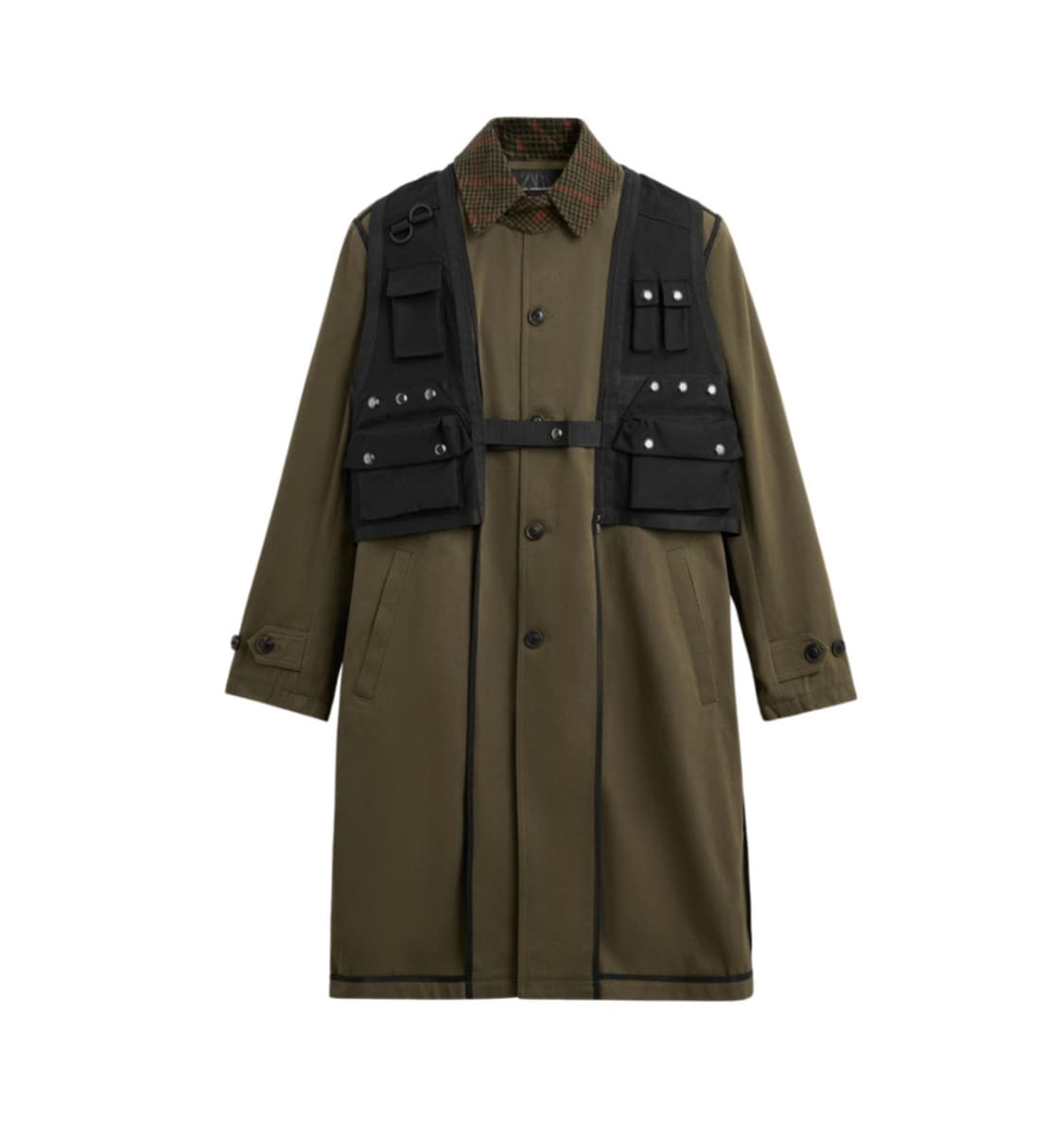 자라 앤더슨벨 트렌치 코트 카키 상품이미지1