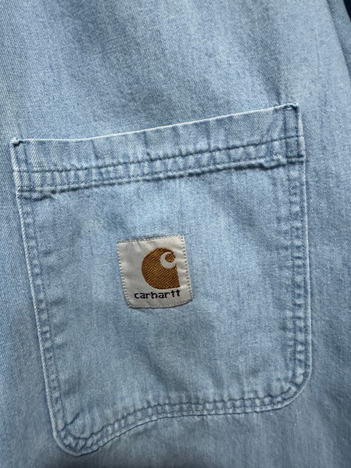 칼하트 연청 셔츠자켓 110 상품이미지5