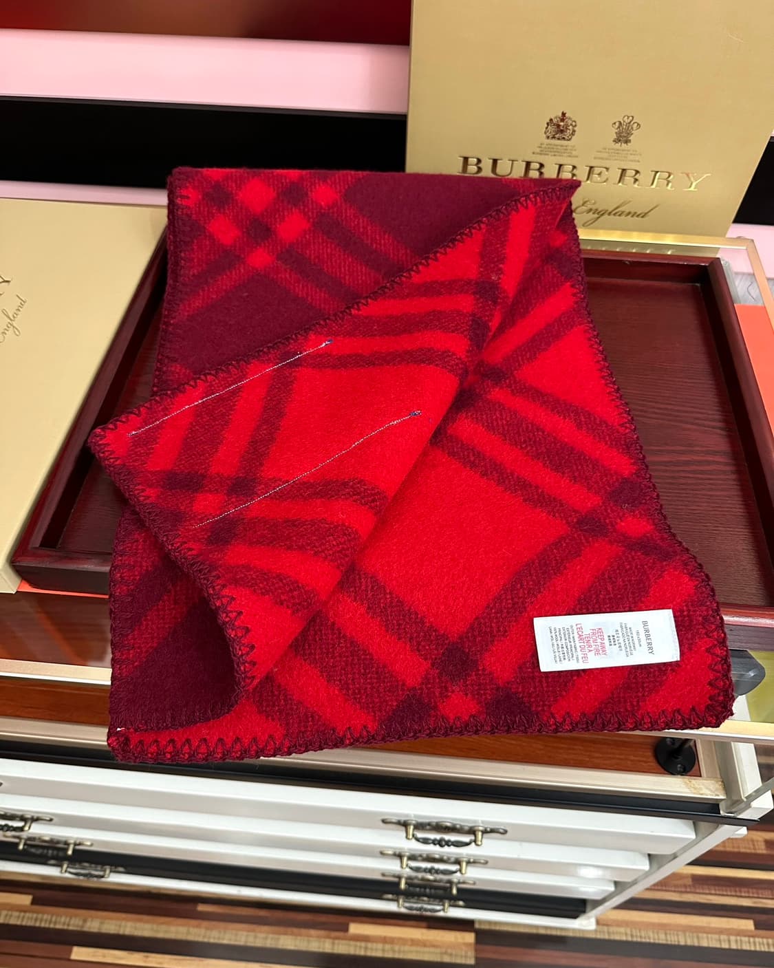 버버리 리버서블 스카프 100% 램스울
 상품이미지4