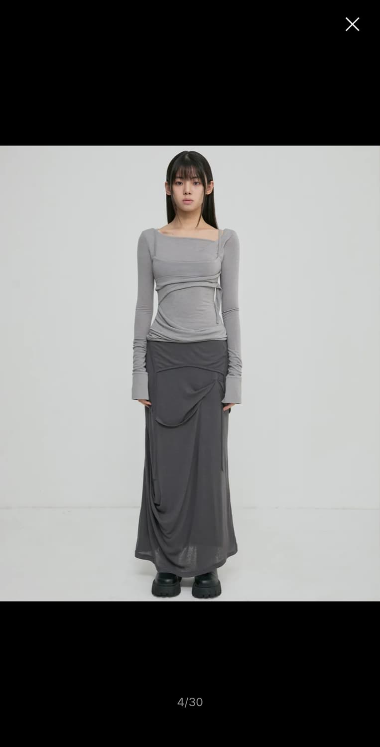플레어업 Layered Bustier Long Sleeve 롱슬리브 상품이미지3
