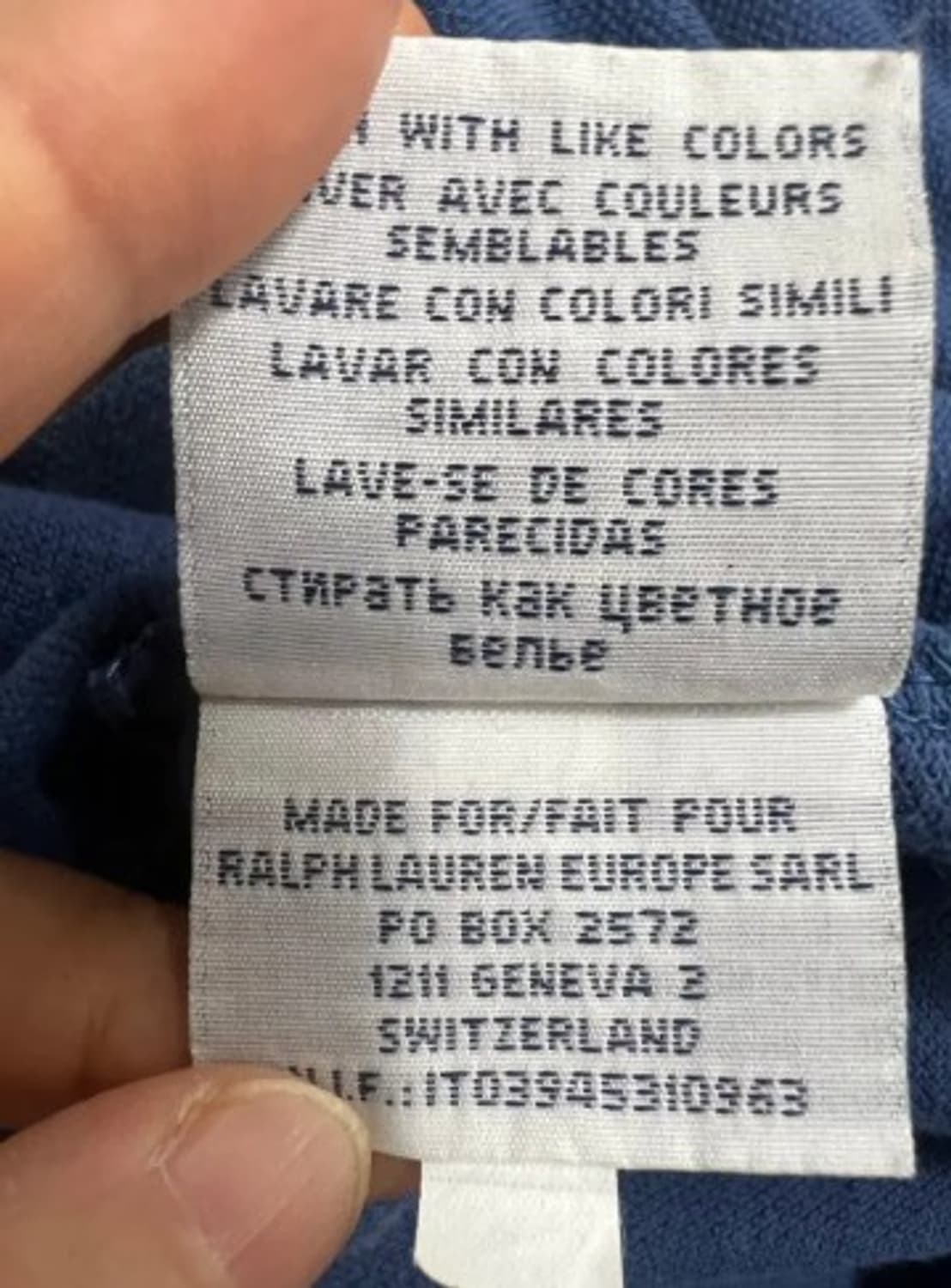 폴로랄프로렌 남성 블루 PK카라반팔티셔츠 S 상품이미지6