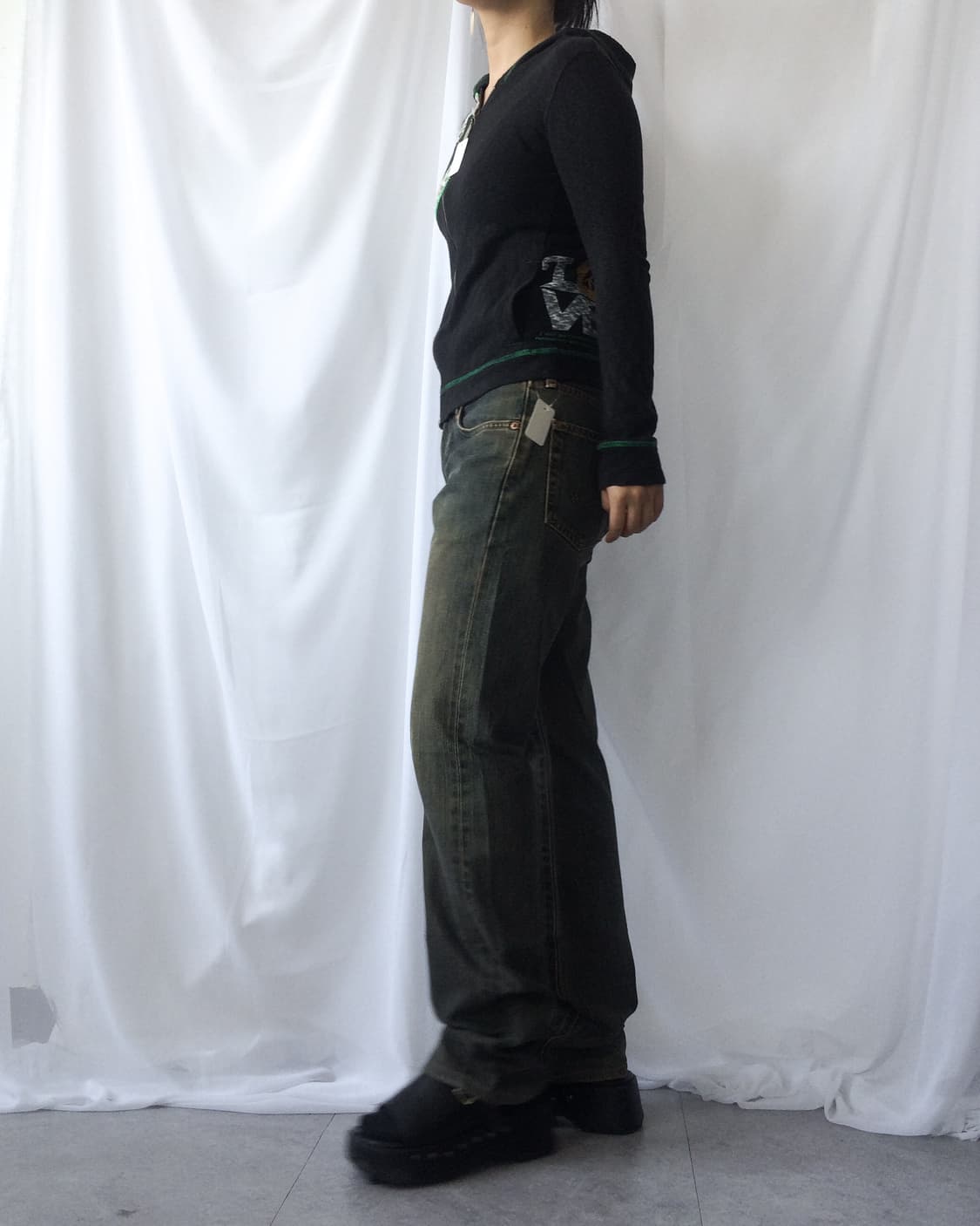 Stitch patch point hood zip up 상품이미지9