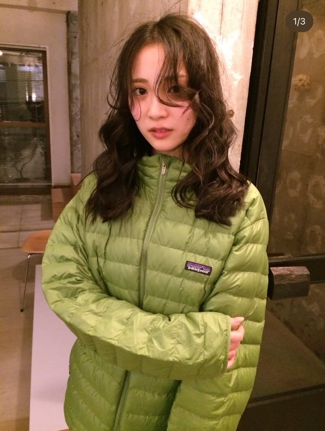 파타고니아 다운스웨터 S 라임컬러 경량패딩 상품이미지2