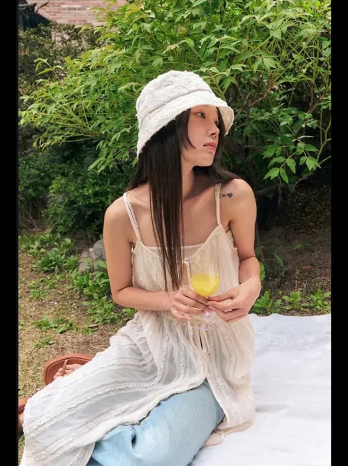 마가린핑거스 레이스 버킷햇 상품이미지1