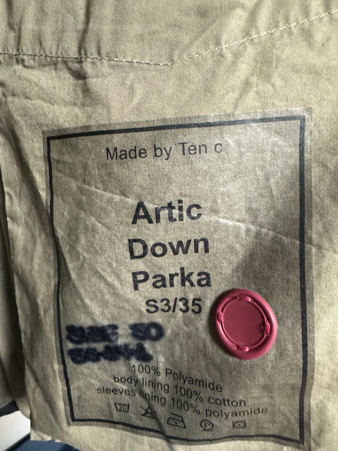 텐씨 아틱 패딩 블랙 50사이즈 상품이미지5