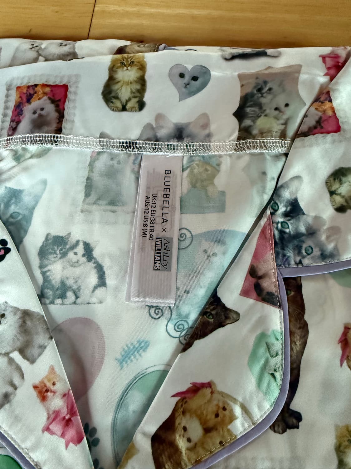 애슐리 윌리엄스 키튼 새틴 파자마 새상품 상품이미지2