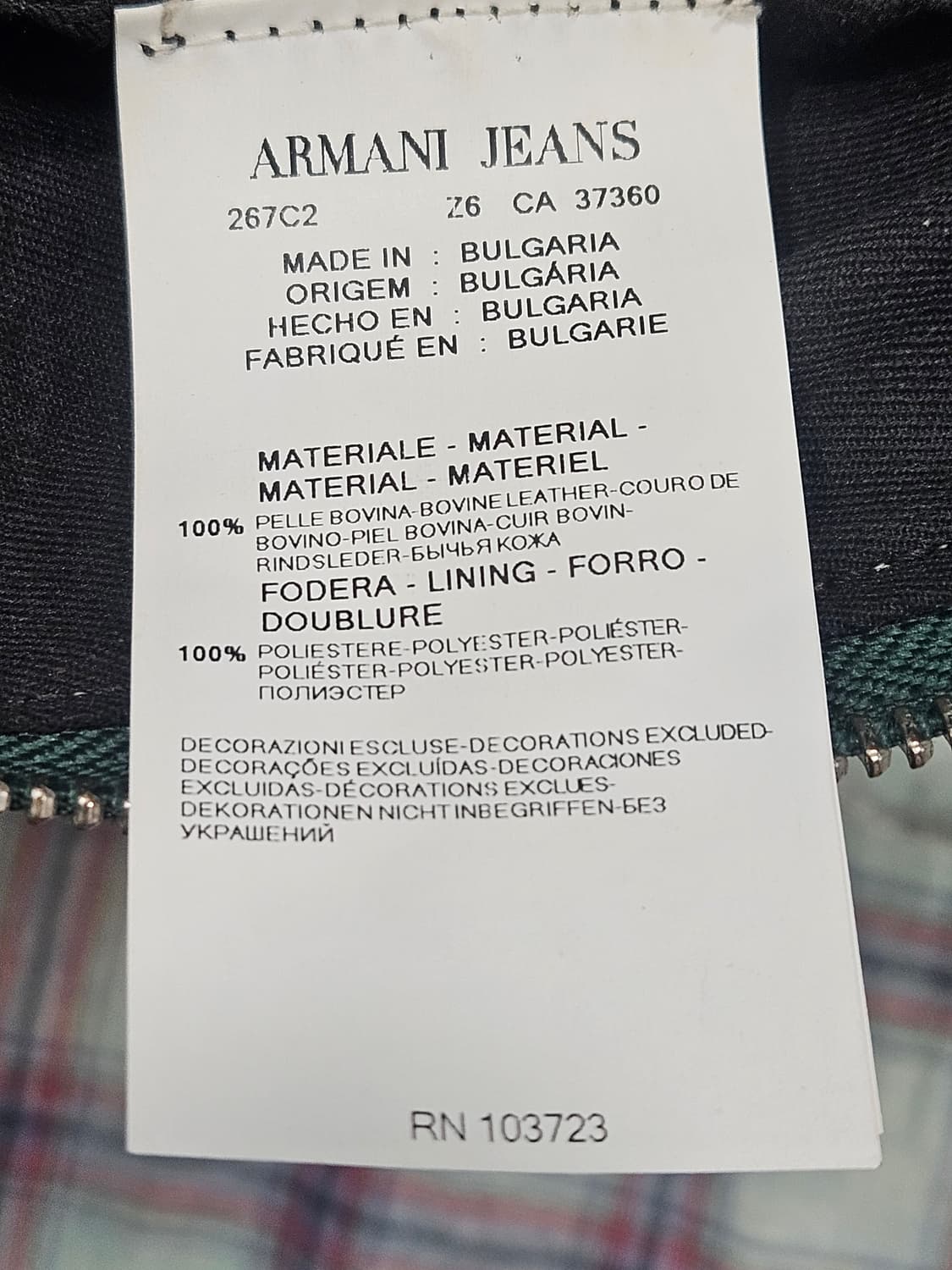 아르마니진(Armani Jeans) 빈티지 가죽 크로스백  상품이미지5