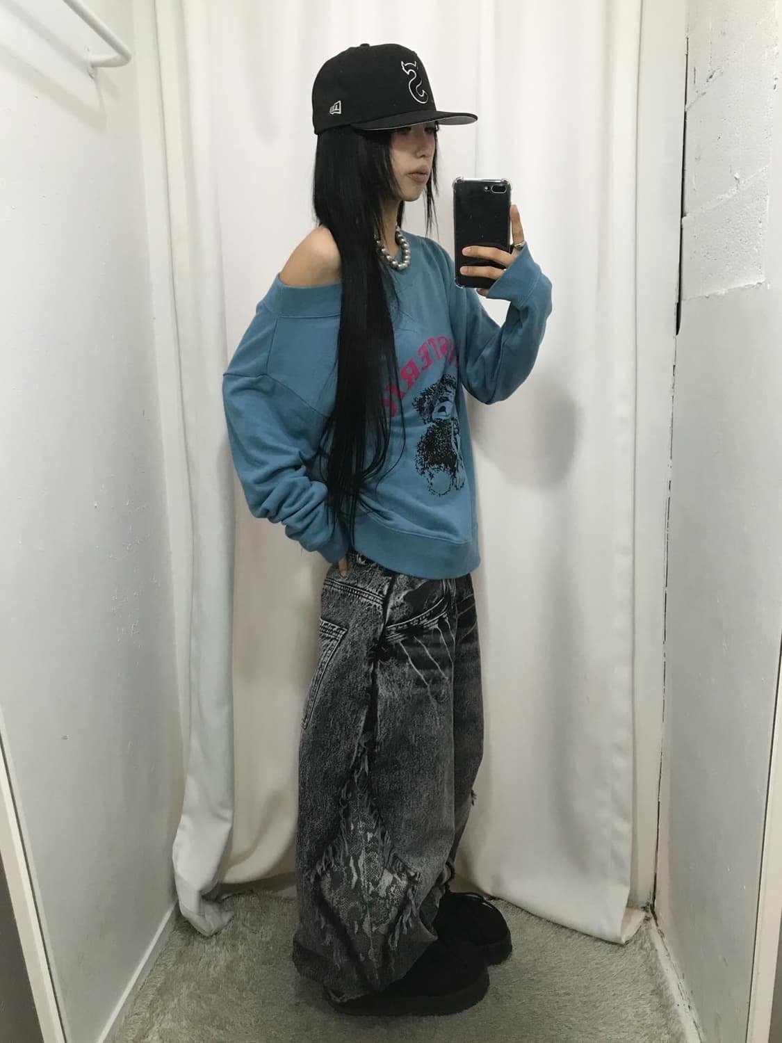 Hysteric Glamour One-Shoulder Sweatshi 상품이미지6